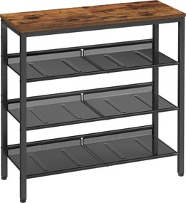 Cipőtartó Állvány 3 szintes hálós polccal Organizer cipőtartó