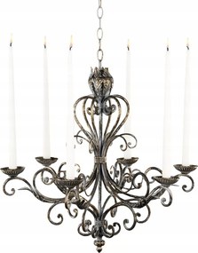 Gyertyatartó Csillár Kandeláber akasztós retro vintage nagy