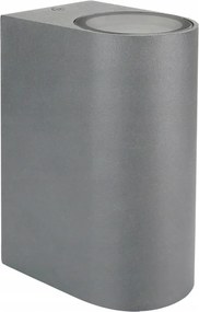 Homlokzati lámpa kétirányú 2xGU10 kerek szürke Torre IP54 Spectrum