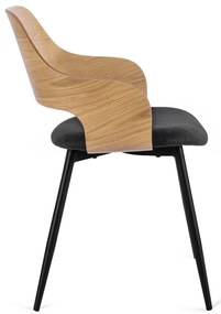 Étkezőszék Aranytölgy/Fekete Színben. ORBI