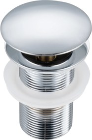 Aquauno Kattanó Dugó Mosdó Csaptelep Króm Sárgaréz Túlfolyó Nélkül