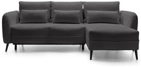 Sarokkanapé Eilish (J) (szürke + fekete) . 1100287