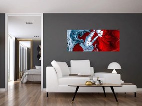 Absztrakt foltok képe (120x50 cm)