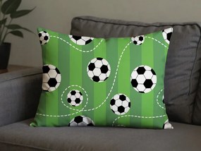 Polipamut párnahuzat FOOTBALL TIME POLY 70x90 cm, zöld