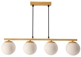 Csillár zsinóron CARRINE 4xE14/40W/230V barna