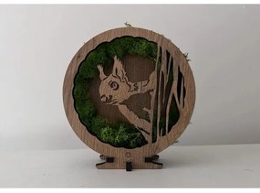 Li-Go 23625/DUB2 - LED fényerőszabályozható asztali dekoráció LED/12W/230V 20x22 cm tölgy