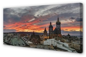 Canvas képek Krakow Sunset panoráma 100x50 cm