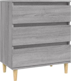 vidaXL szürke sonoma színű szerelt fa tálalószekrény 60 x 35 x 70 cm