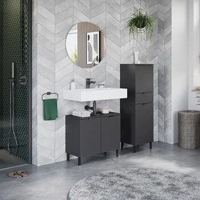 Antracitszürke mosdó alatti szekrény 60x56 cm Arcena – Germania