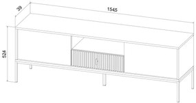 SUE fekete TV-állvány