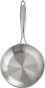 Rozsdamentes Acél Serpenyő 24cm Indukciós Gáz Ajándék