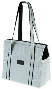 Világosszürke kutyahordozó táska Dog Fantasy Platinum – Plaček Pet Products