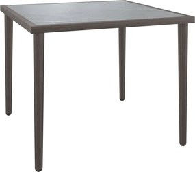 vidaXL szürke acél kerti asztal 48 x 48 x 37 cm