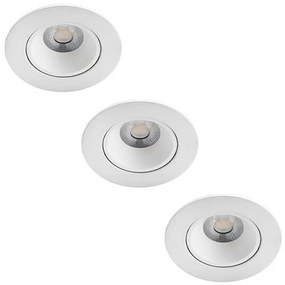 Philips Philips - KÉSZLET 3x LED Dimmelhető fürdőszobai lámpa ABROSA LED/9W/230V IP44 P5151