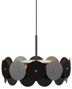 Vegas fekete függő mennyezeti lámpa, ø 53 cm - Markslöjd