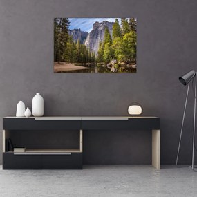 Kép - A Yosemite szikla alatt (90x60 cm)