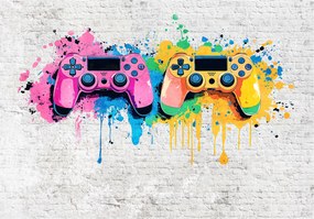 Fotótapéta Gyerekeknek Fiú Pad Gaming Graffiti Tapéta Flizelina 300x210