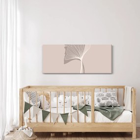 Kép - Bézs színű levelek N⁰4 (120x50 cm)
