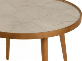 Polen 80 - Walnut, Grey Marble