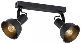 Argon 7037 - Spotlámpa TWIST 2xE14/7W/230V fekete/arany