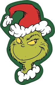 A Grincs Green Smile formapárna, díszpárna 36x23 cm