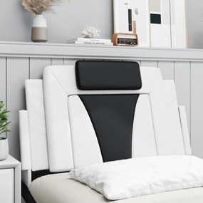 fekete és fehér műbőr fejtámla párna 80 cm