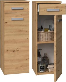 Nel V DS fürdőszoba szekrény, tölgy