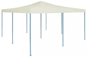 összecsukható krémszínű pavilon 5 x 5 m