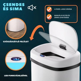 DEUS érzékelős szemetes, 58 liter, fehér Jurhan