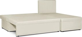 GUSTO Kinyitható sarokkanapé Fekete/fehér