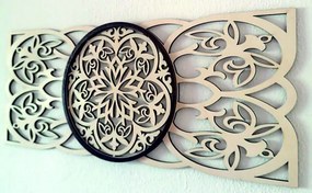 Fából készült mandala festmény a falon - HAMONY