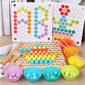 Golyó mozaik kirakó Montessori fajáték
