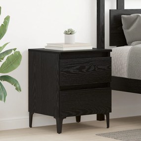 Ágy Kabinet Fekete Tölgy 40x35x50 cm Mérnöki Fa