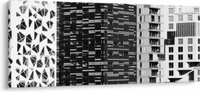 Fekete-fehér építészet képe (120x50 cm)
