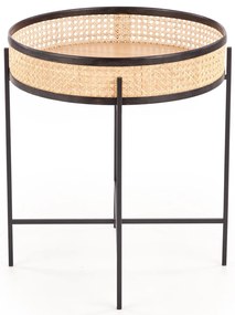 Rattan dohányzóasztal LANIPA 50x55 cm