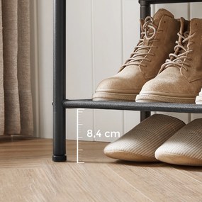 Cipősszekrény TAYLOR ARTISAN fekete kivitel, 75x71 cm, 3 Polc