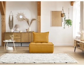 Mustársárga zsenília fotel Elisa – Bobochic Paris