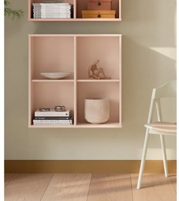 Világos rózsaszín függő könyvespolc 70x70x27 cm Mistral – Hammel Furniture
