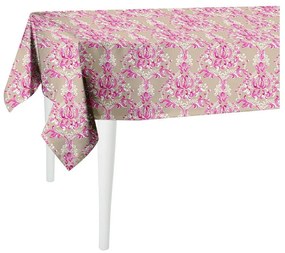 Butterflies bézs-rózsaszín asztalterítő, 300 x 140 cm - Mike &amp; Co. NEW YORK