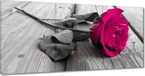 Vászonkép 180x90 Gyönyörű rózsa a hídon