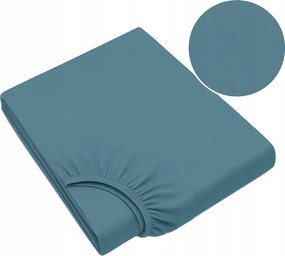 Jersey lepedő 220x200 cm-es méretben, kék színű