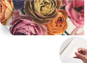 Fotótapéta Fali tapéta Hálószobába és Nappaliba Színes rózsák 250x104 cm