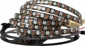 Címezhető Led szalag Rgbic WS2812B 18 W többszínű IP65 1m