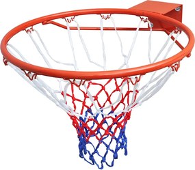 vidaXL narancssárga kosárlabda készlet gyűrűvel és hálóval 45 cm