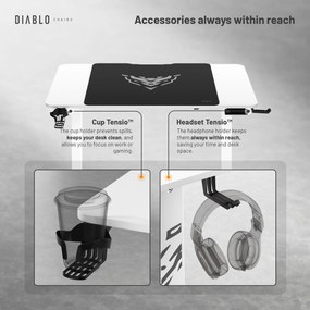 Diablo X-Tensio 1100 állítható magasságú íróasztal fehér