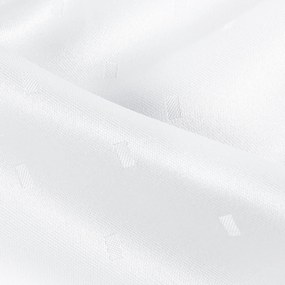 Goldea ünnepi teflonos asztali futó - fehér alapon fényes négyzetek 20x120 cm