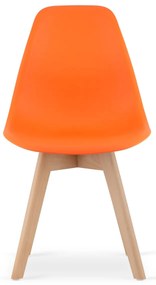 Narancssárga KITO szék bükk lábakkal