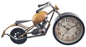 InDecor Asztali fém óra Motorkerékpár, 20 x 17 x14 cm