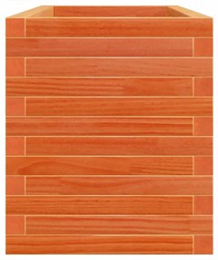 viaszbarna tömör fenyőfa kerti virágláda 110 x 40 x 46 cm