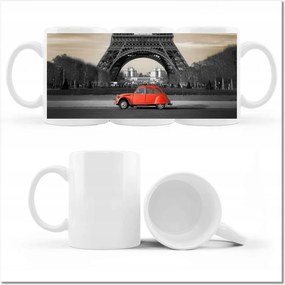 Fotó bögre Piros autó Franciaország